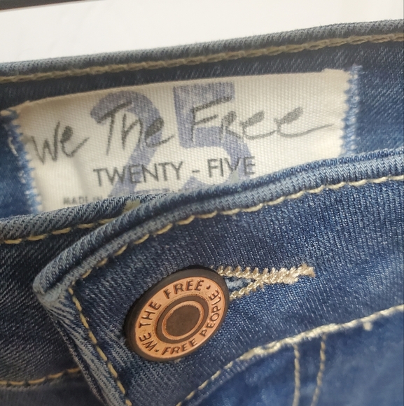 Free People We The Free Just Float On Jeans/Jericho Blue - Picture 8 of 14